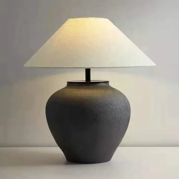 Ceramic Lamp Black