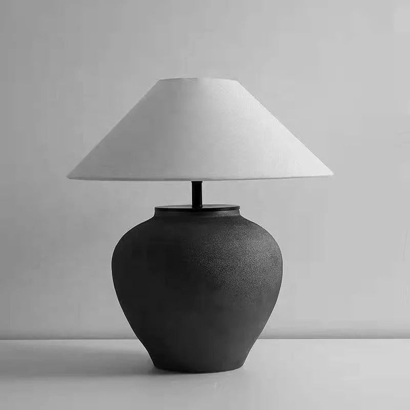 Ceramic Lamp Black