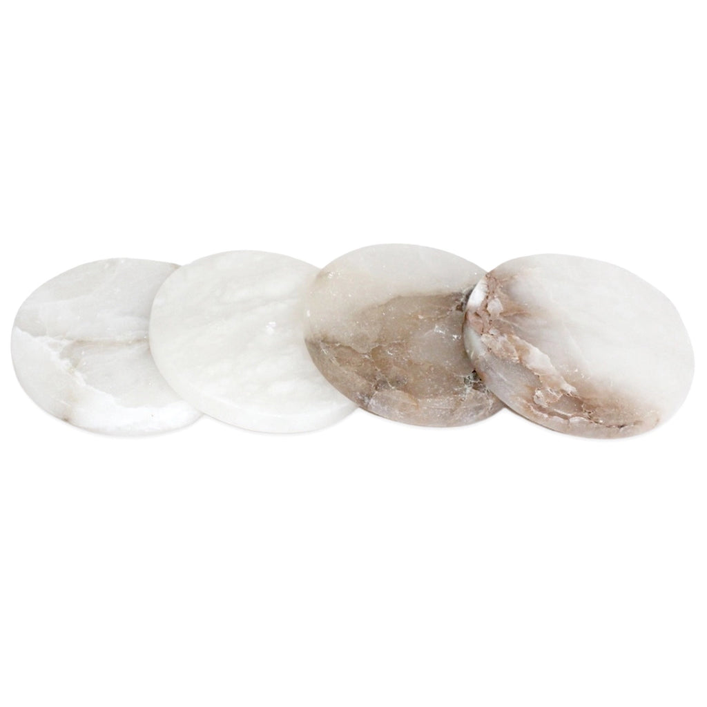 Set of 4 Alabaster Coasters