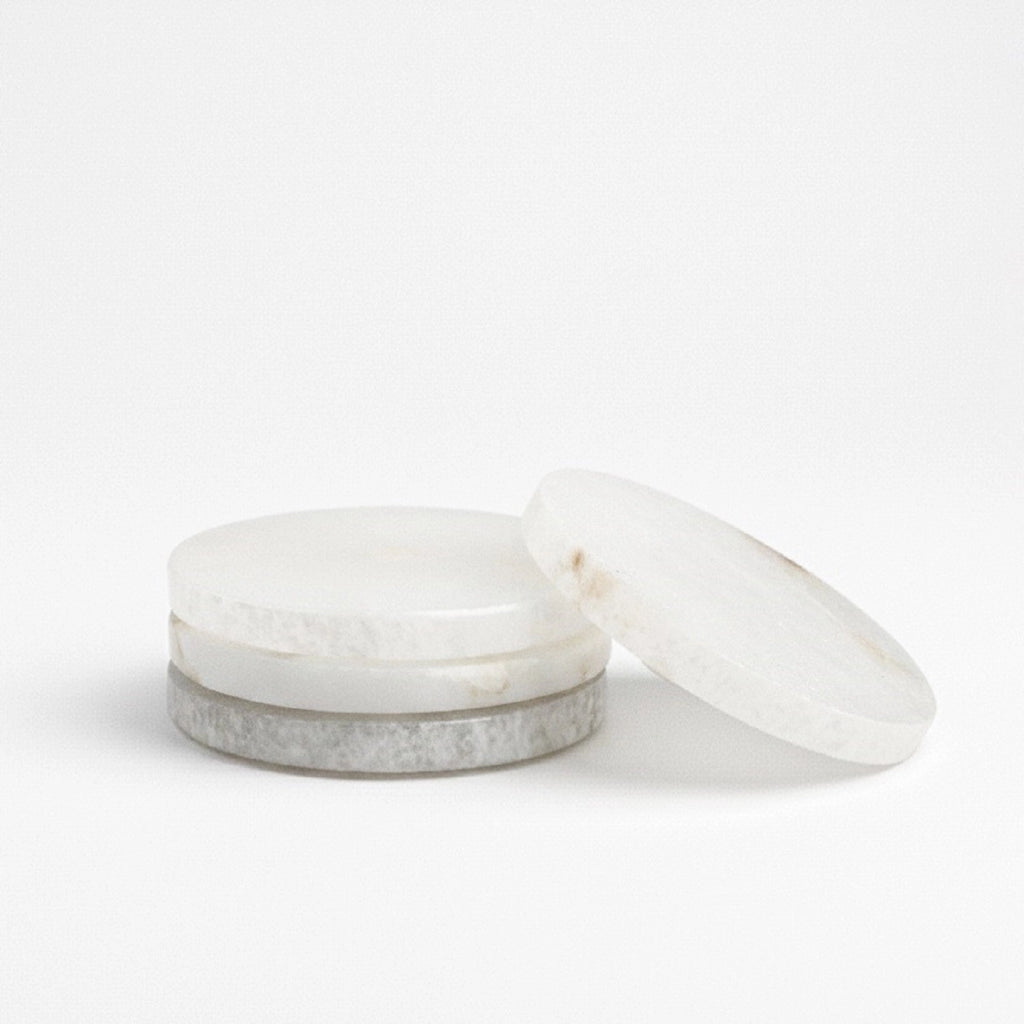 Set of 4 Alabaster Coasters