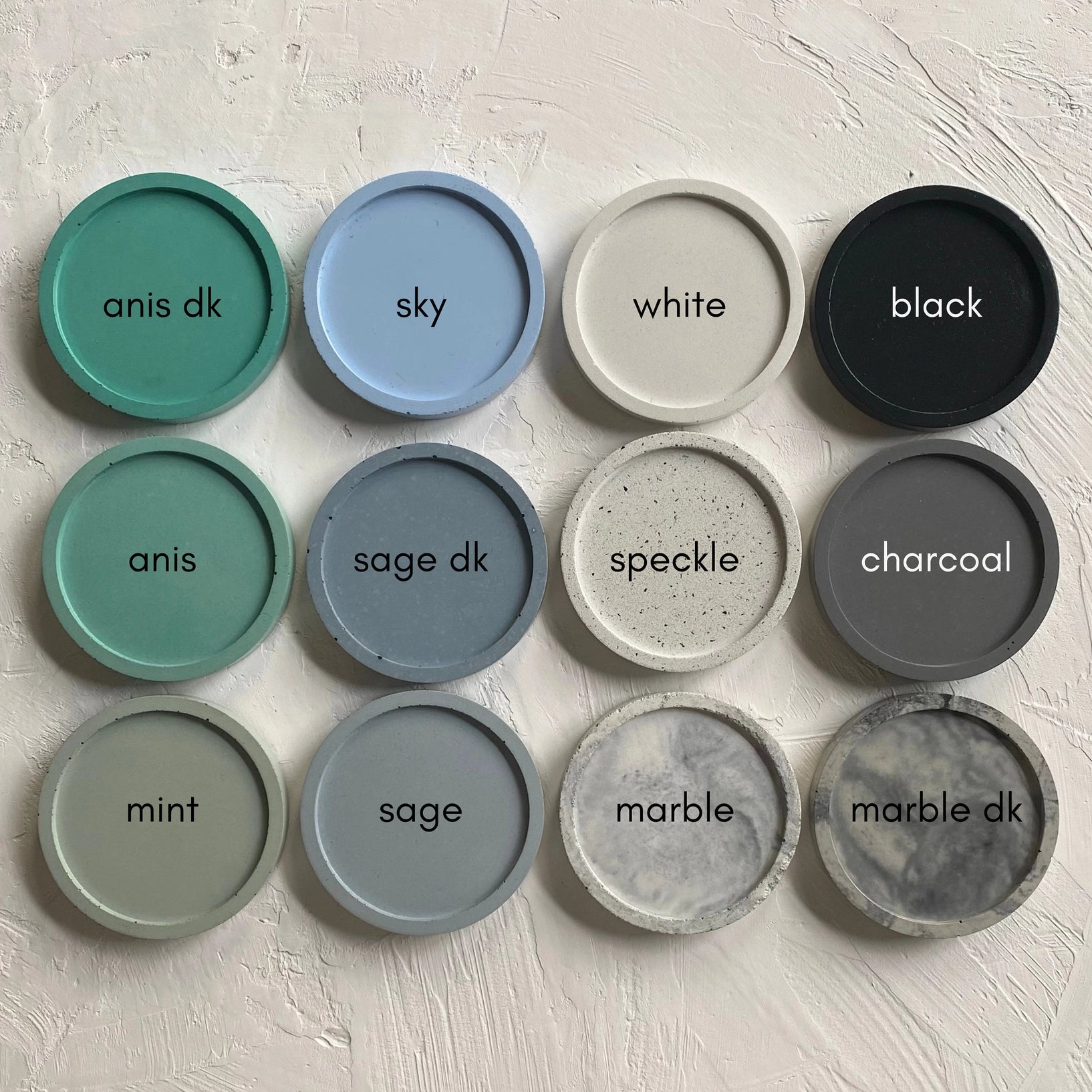 Bulla - Set of 4 Concrete Coasters