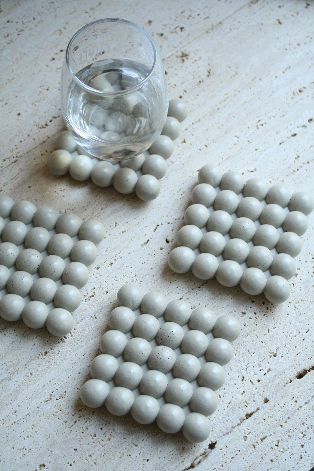 Bulla - Set of 4 Concrete Coasters