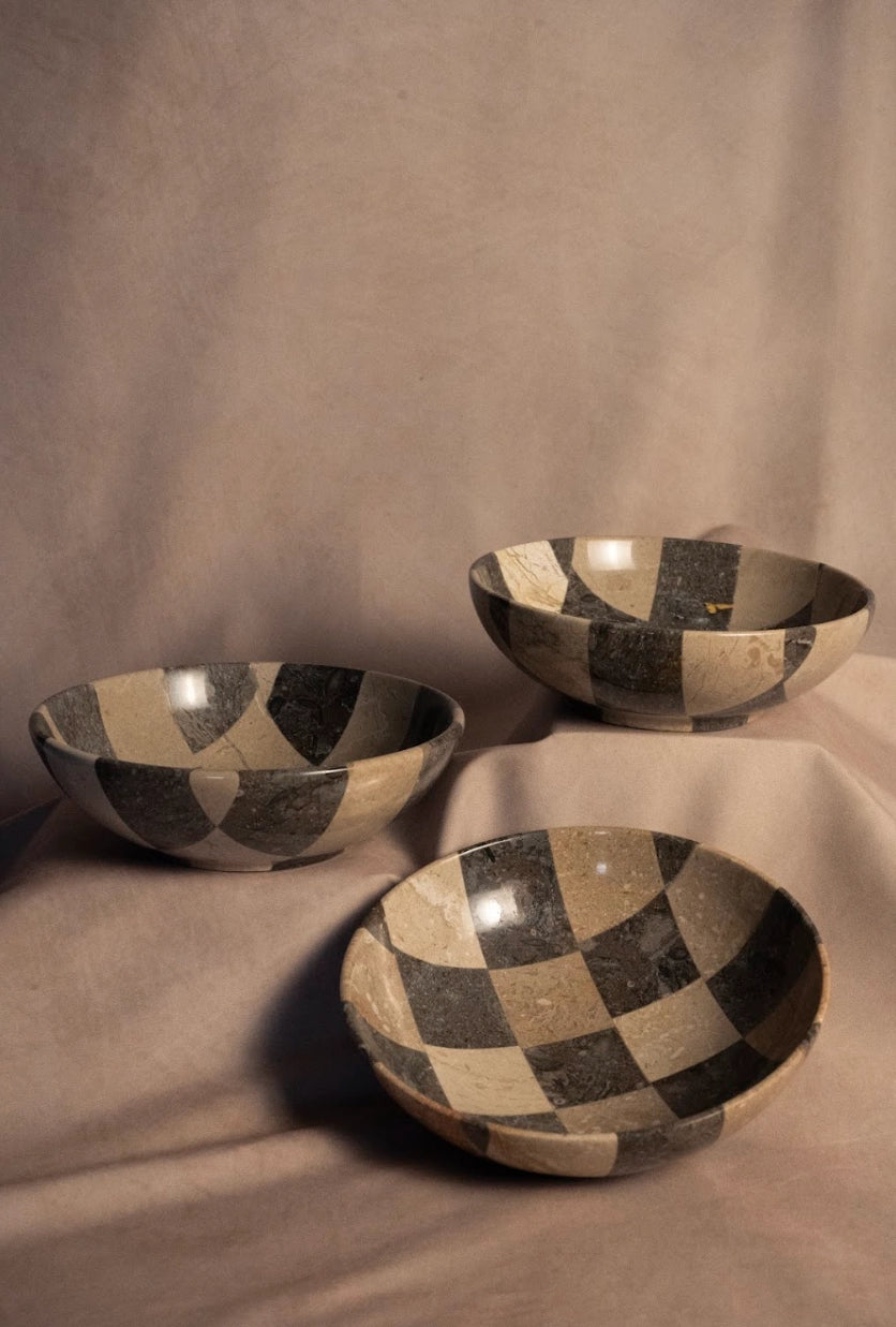 Classic Checkered Bowl - Large