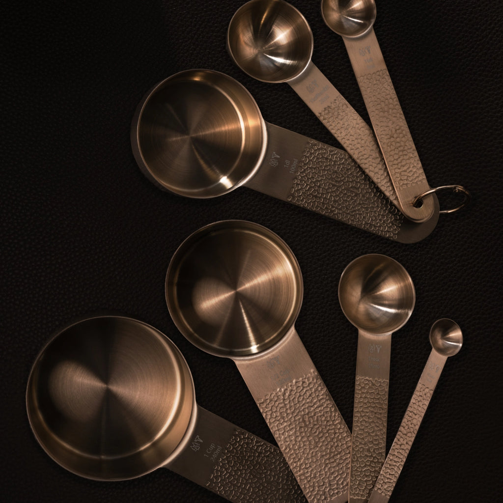 Frost Measuring Set, 7 Pieces + 2 Rings, Copper